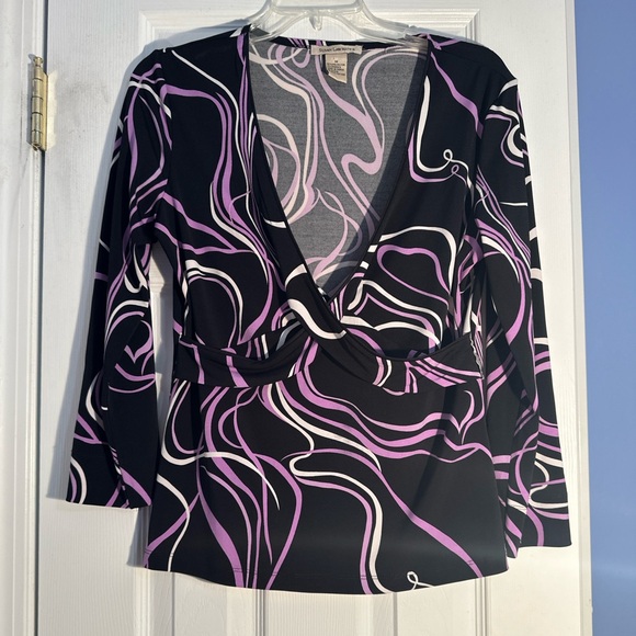 Medium Susan Lawrence multicolor top (purple) - Picture 1 of 4